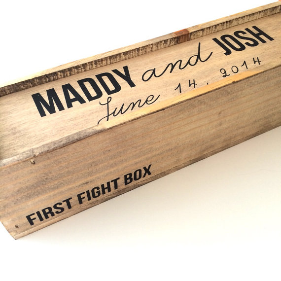 Hochzeit - Wedding wine box, first fight box, wine box