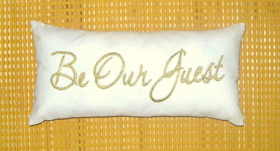 Hochzeit - 20% OFF Be Our Guest Pillow Cushion Lumber Embroidered Guest Room Pillow Welcome Gift Wedding Ceremony Decor in All Sizes And Colors