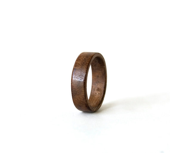 Hochzeit - Walnut  Wood Ring,  Unisex Wood Ring, Women Wedding Band, Wedding Ring, Unisex Ring, Wood Wedding Jewelry, Walnut Jewelry, Holiday Gift