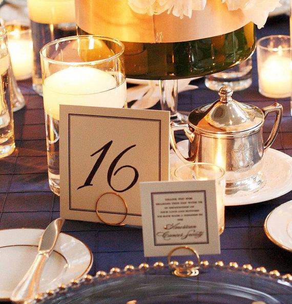 Hochzeit - Tabletop Sign Holders, Wedding Decor, 8pcs