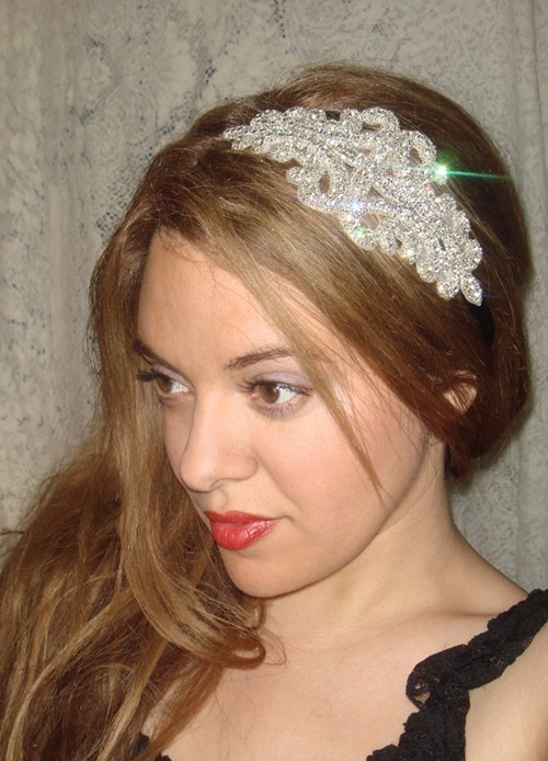 زفاف - Bridal Headpiece, Rhinestone Headband, Bridal Accessories- ELLE, Wedding Headpiece, weddings, Hair Accessory, Bridal Accessories,