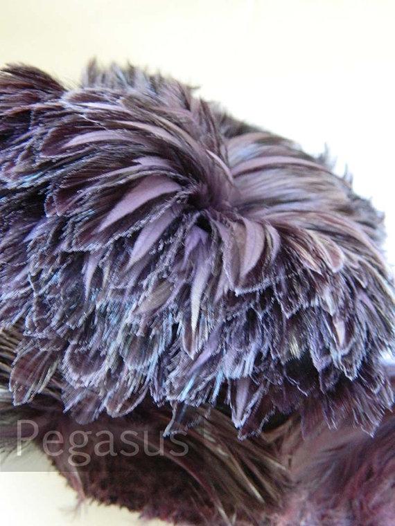 Wedding - Loose Lavender Purple rooster feathers (12 PIECES) popularly used for wedding flowers, fascinators, derby hats and flapper headdress