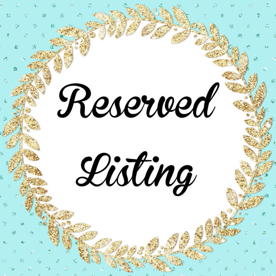 زفاف - Reserved Listing