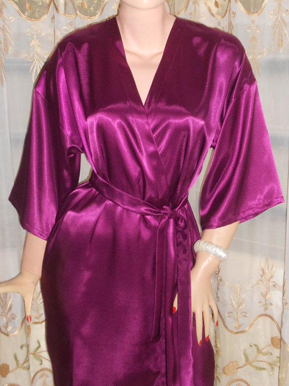 Wedding - Silk  robe,Bridal party robes, getting ready robe, kimono robe, bridesmaid robe,wedding robe,lounging robe