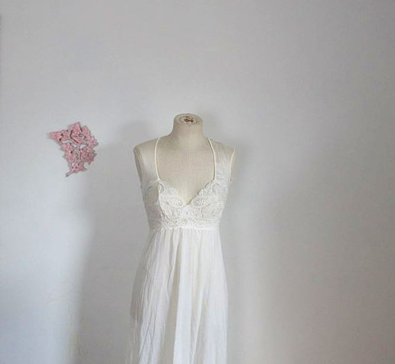 زفاف - Vintage Olga Gown Medium in Creamy White