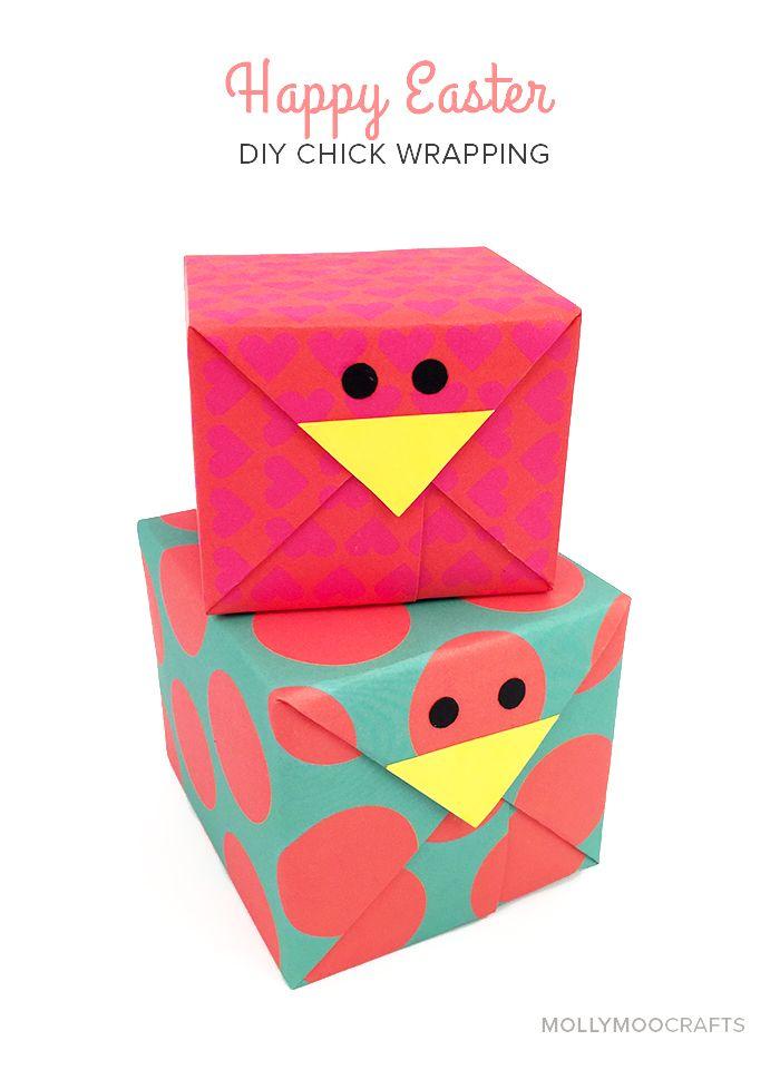 Wedding - DIY Easter Gift Wrap - Easter Chick