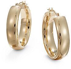 Wedding - 14K Yellow Gold Hoop Earrings/1