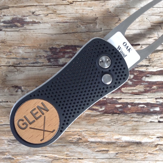 Wedding - Personalized Golf Ball Marker & Divot Tool (switchblade style) Personalized/Customized. Best Man Gift, Groomsmen Gift, Wedding Favor, Dad