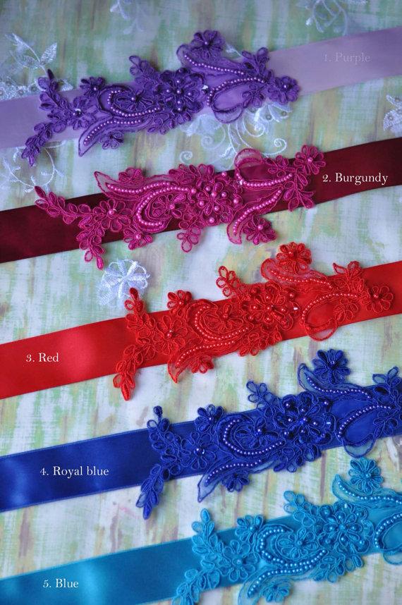 Wedding - Purple Sash,Burgundy Sash,Red Sash,Royal Blue Sash,Blue Sash, Wedding Sash,Bridal Sash,Wedding Bridal Belt,Pearls & Sequins Belt