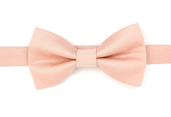 زفاف - Light Peach bow tie for Men,Boys and babies