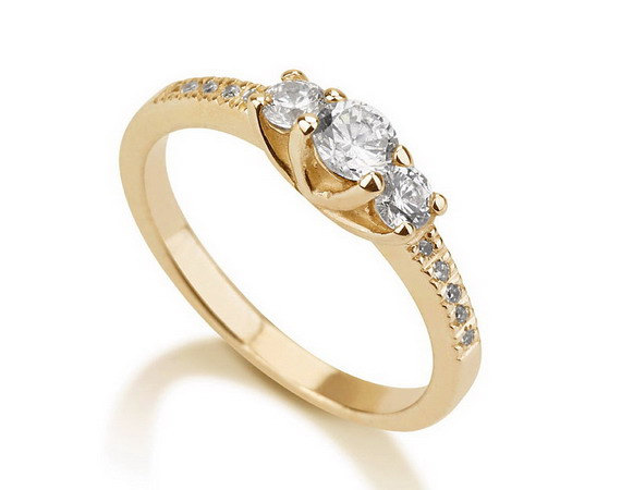 Mariage - Engagement Promise Ring Gold Ring Couples Ring ,Wedding Bands, Lovers Rings, Purity Ring