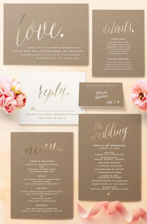 Hochzeit - The Best Wedding Invitations To Excite Your Guests!
