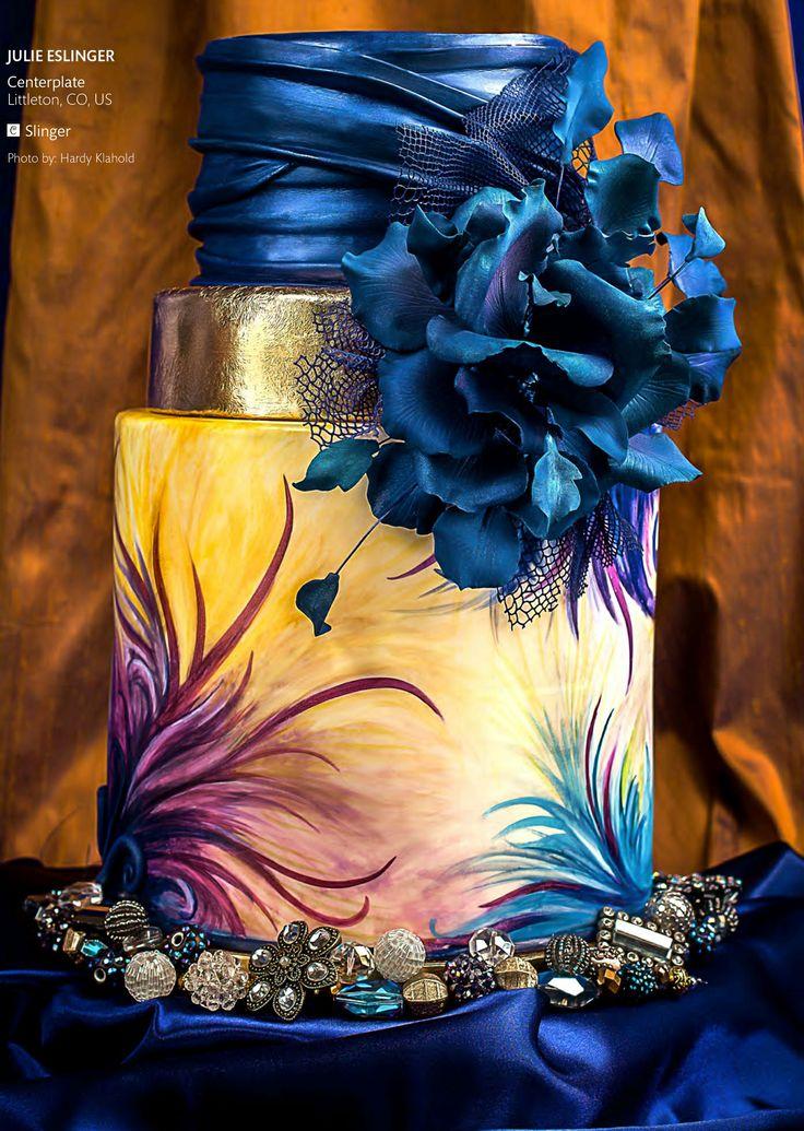 Wedding - Community Post: 22 Gorgeously Hand Painted Cakes That You Need To Have At Your Wedding