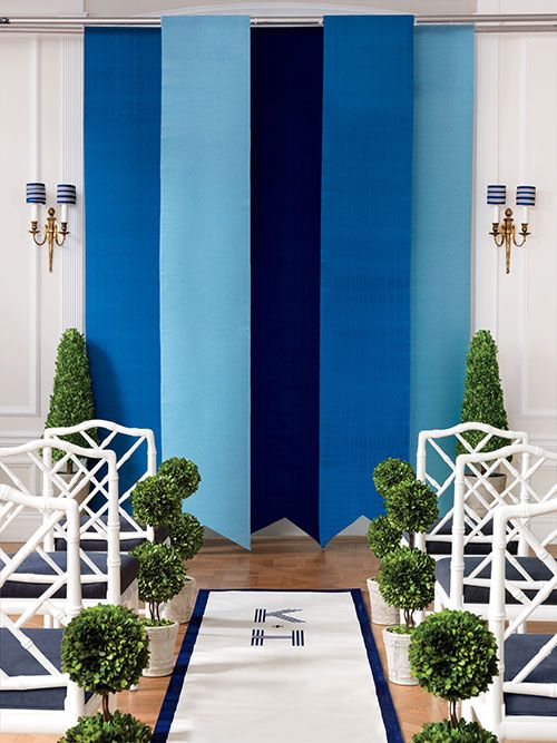 Mariage - Striped Ceremony Decorations For Preppy Weddings
