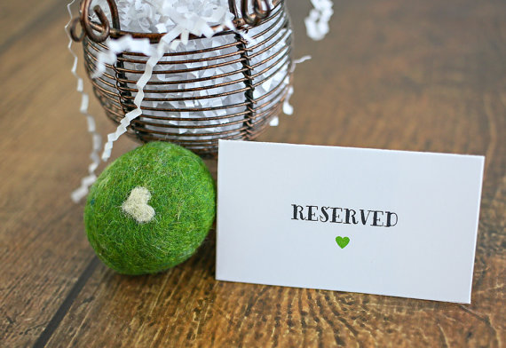Wedding - Reserved Cards, Place Cards, Reserved Seat Card, Reserved Sign, VIP Seating, Wedding Table Sign, Reserved Ceremony Seating (set of 10)