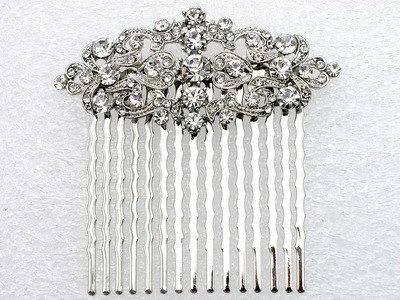 Hochzeit - Vintage Inspired Pearls bridal hair comb, Swarovski pearl hair comb, wedding hair comb, bridal hair accessories, wedding hair accessories