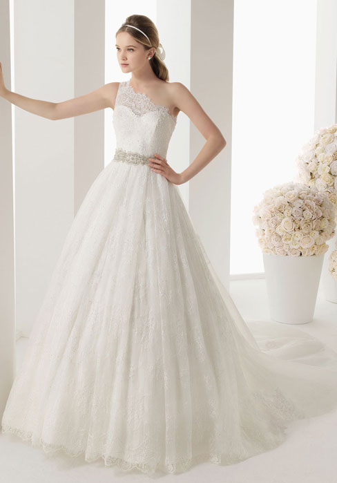 Свадьба - a-line sleeveless button lace chapel train wedding dress - Cheap-dressuk.co.uk
