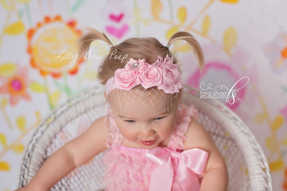 Mariage - Baby girl Clothes - Romper & Headband SET -Newborn girl-Baby Girl-Preemie-Infant-Child-Toddler-Baptism-Wedding-flower girl dress-christening