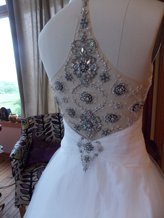 Свадьба - backless beaded wedding ballgown ultimate Cinderella dress