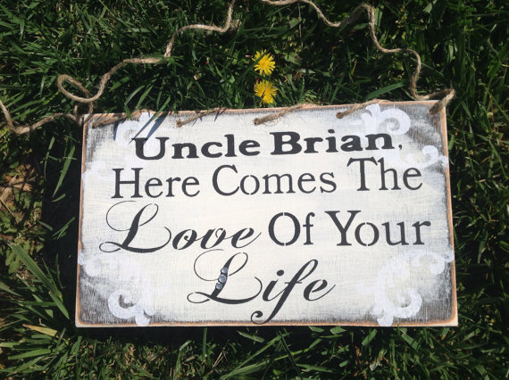 Mariage - Personalized, Ring bearer sign
