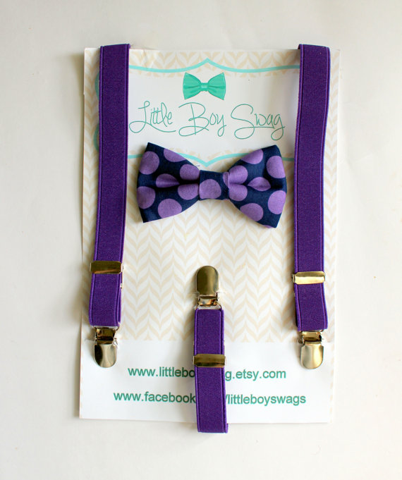 زفاف - Boys bow tie suspender set..Boys bow tie..Ring bearer outfit..Baby Clothing..Boys suspenders bowtie..Toddler suspenders..Weddings..Suspender