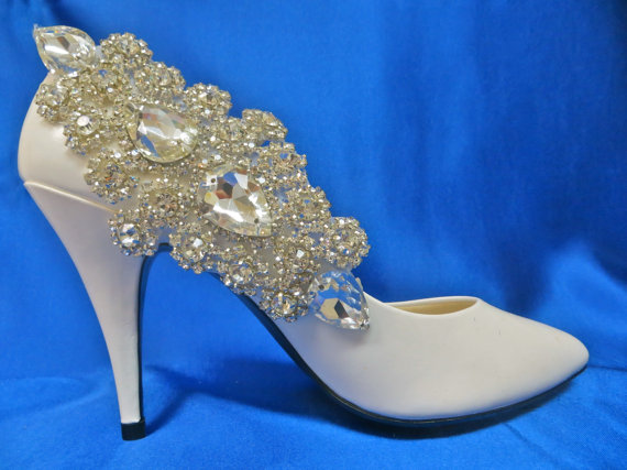 زفاف - Bridal Shoe Clips, Crystal  Shoe Clips, Rhinestone  Shoe Clips, Bridal Wedding Shoes, Bidal Shoe Accessory, Wedding Shoe Accessory