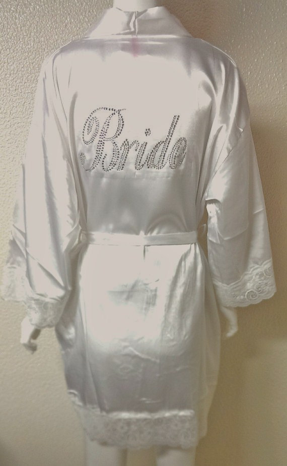 Wedding - Bride Robe. Bridesmaid. Bachelorette Party. Maid of Honor. Matron of Honor. Wedding Bridal Party.