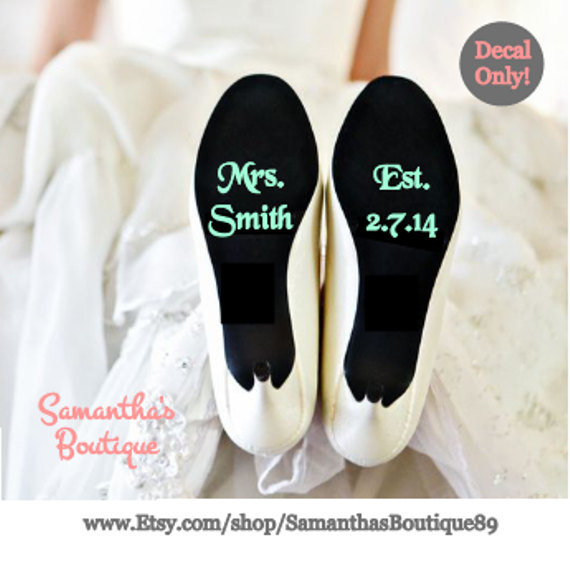زفاف - DIY Custom Fantasy Wedding Shoe Decals