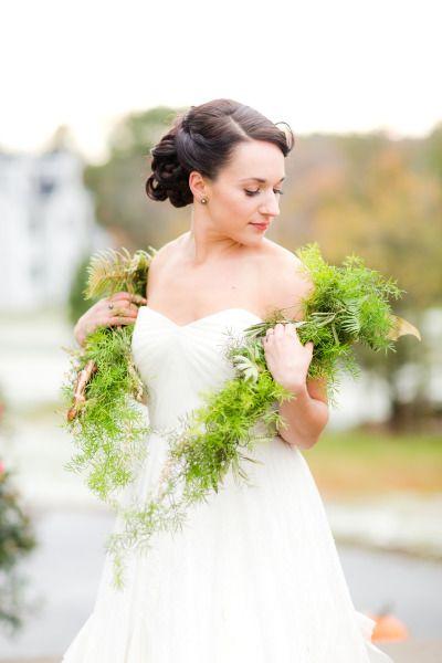 Hochzeit - Natural Greenery Fall Wedding Inspiration