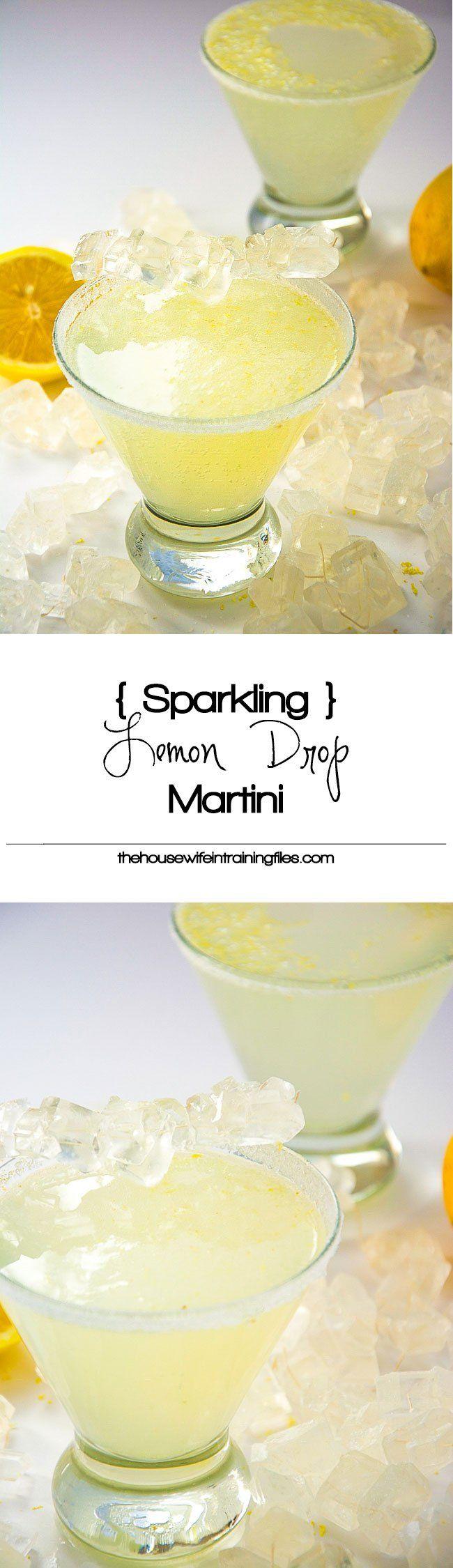 Hochzeit - Sparkling Lemon Drop Martinis