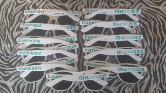 Wedding - Personalized Sunglasses - Bachelor Party, Bachelorette Party, Bride, Bridesmaid, Groom, Groomsmen, Vacations, Parties, favors