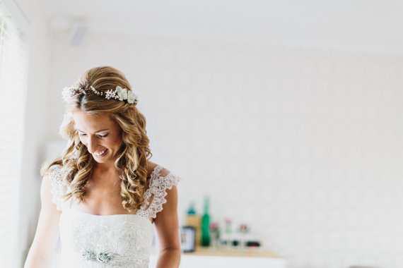 Hochzeit - bridal hair acessories, wedding headpiece, woodland flower, bridal hair flower, rustic wedding, bridal headband