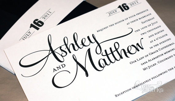 Wedding - Printable Wedding Invitation - DIY - Ashley Suite