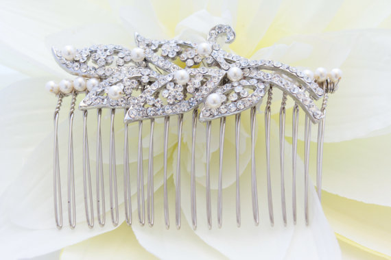 Hochzeit - Bridal hair comb wedding comb bridal comb wedding hair comb bridal accessory wedding hair jewelry bridal headpiece wedding hair piece bridal