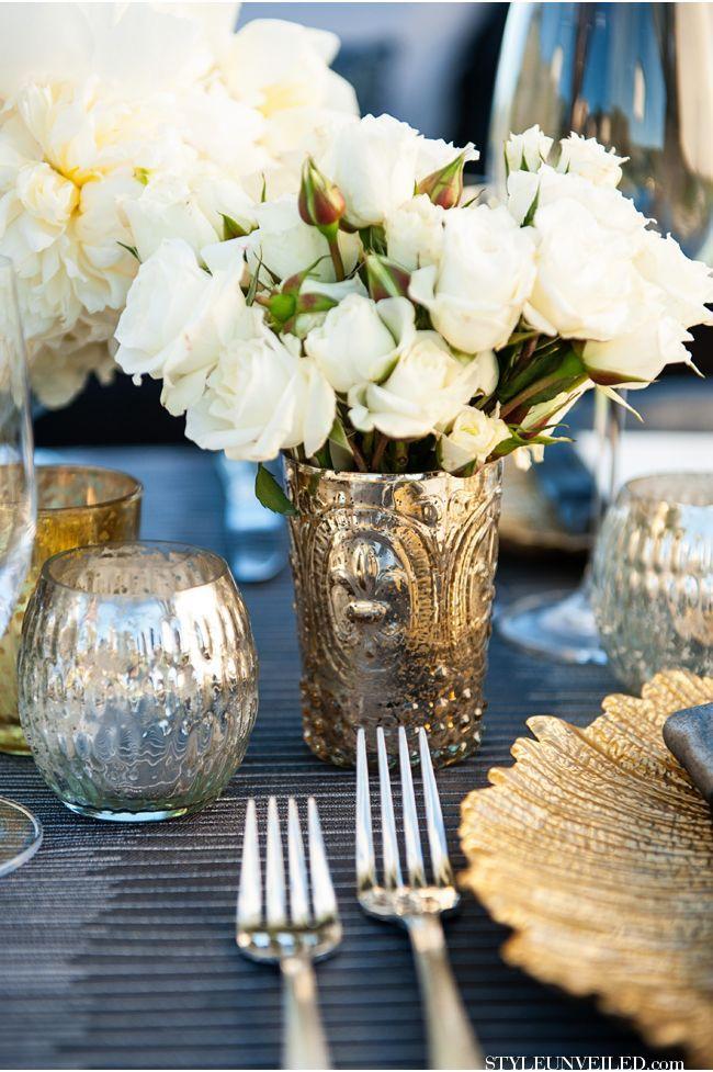 Hochzeit - Grey And Gold Art Deco Inspired Wedding Ideas