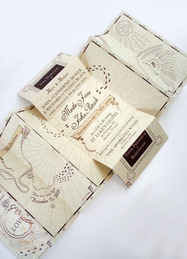 Mariage - Romance Managed - Harry Potter Inspired Invitation - SAMPLE ONLY