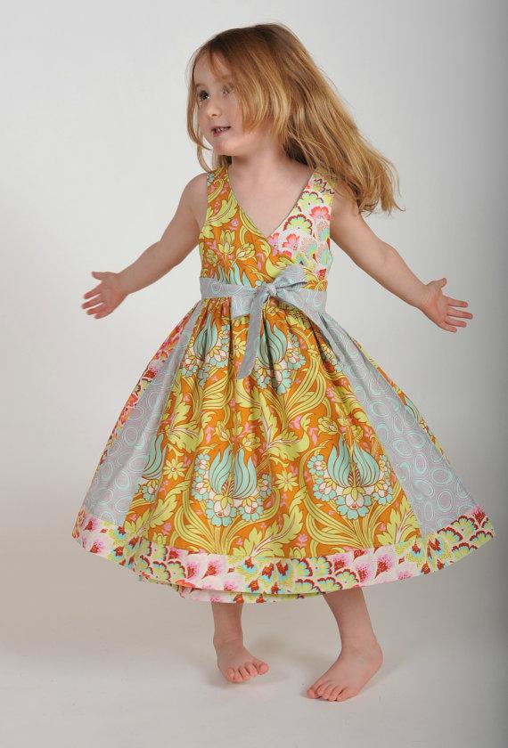 Свадьба - Twirling Tulips - Flower Girl Dresses, Girls Dresses, Toddler Dresses, Cute Dresses for Girls, Dresses Size 2 - 8, Girls Easter Dresses