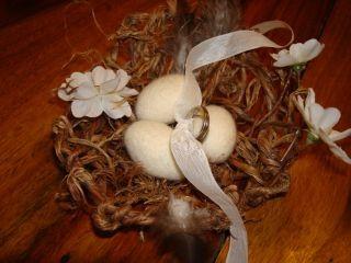 Mariage - SALE!   Rustic Ring Bearer Nest