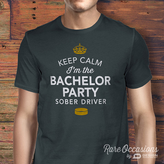 Mariage - Funny Bachelor Shirt, Husband To Be Shirt, Keep Calm, I’m The sober Driver! Bachelor Party Shirt, Bachelor Party Tees, Groomsmen Shirts!