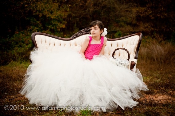 Wedding - Ivory tutu skirt, flower girl tutu, flower girl dress, flower girl dresses