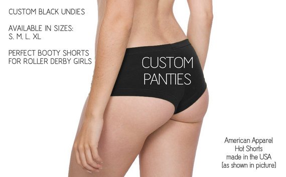 Hochzeit - Custom Undies - Perfect for Derby Girls & Brides - Underwear Made in USA