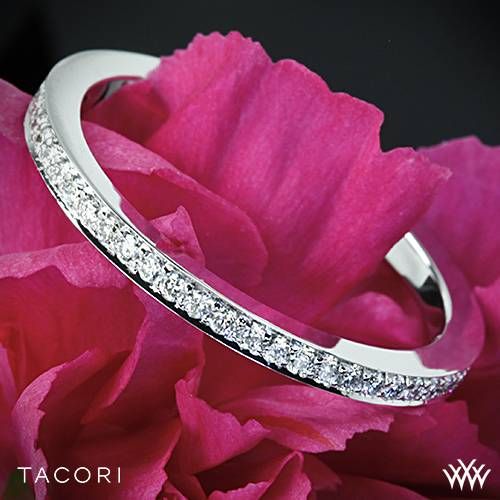 زفاف - Platinum Tacori 2630BSMP Dantela Eternity Small Pave Diamond Wedding Ring