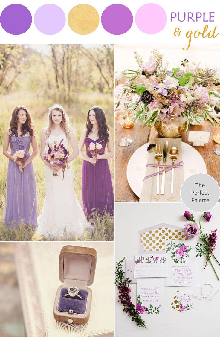 Mariage - Romantic Wedding Style: Purple   Gold