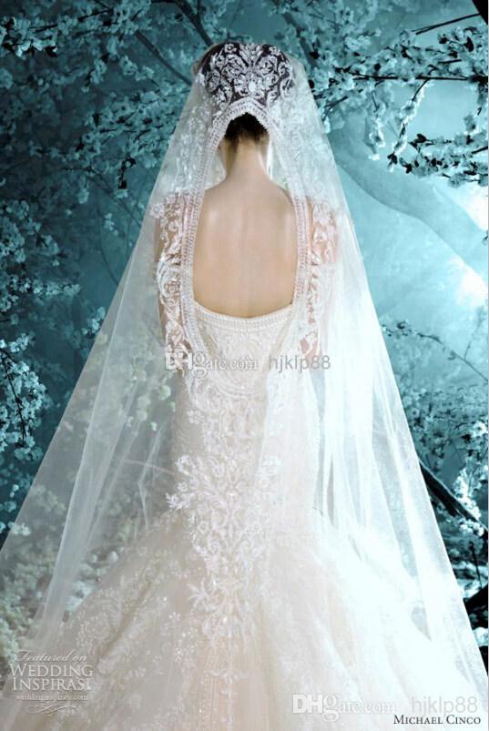 Свадьба - Michael Cinco Wedding Dresses Veils Bridal Veils Online with $41.47/Piece on Hjklp88's Store 