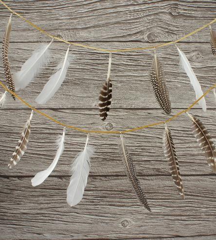 Wedding - Feather Party Garland