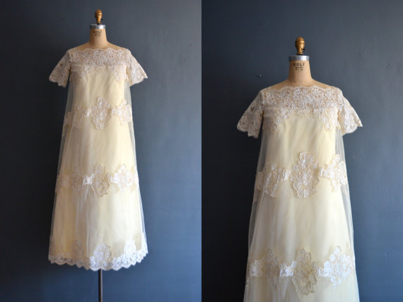 Hochzeit - Felix / 60s wedding dress / 1960s wedding dress