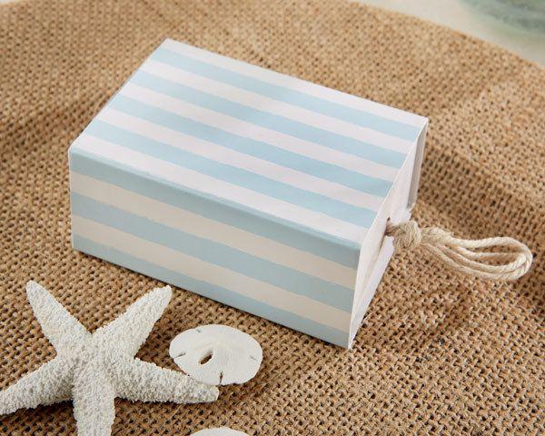 Hochzeit - Wedding Favor Boxes With Nautical Colors (Set Of 24)