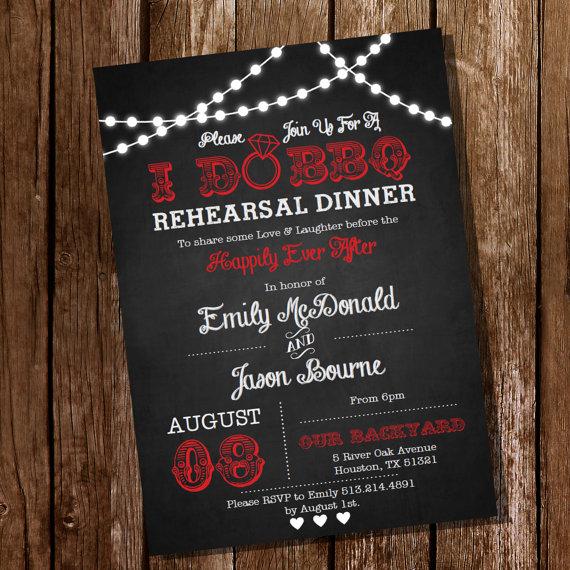 Hochzeit - I Do BBQ Rehearsal Dinner Invitation - Instant Download and Edit with Adobe Reader - Print at Home!