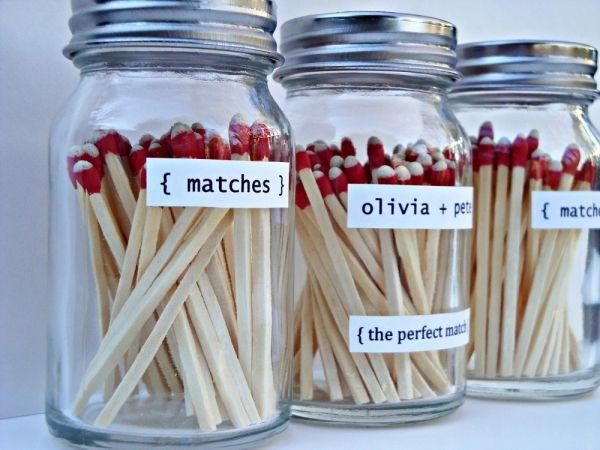 Hochzeit - DIY Strike-Anywhere Match Jars