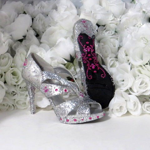 زفاف - Womens Shoes - Size 7.5 Shoes - Wedding Shoes - Prom Accessories - Quinceanera - Homecoming - Peep Toe - Party Accessories - Ladies Gifts